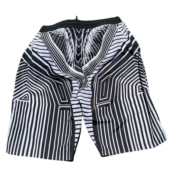 BALMAIN**Men’s Black & White Swim Shorts***Med. $445 - Picture 3 of 3